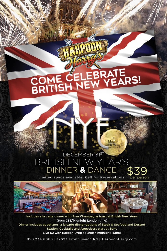 Celebrate British New Years at Harpoon Harry s Panamacitybeach